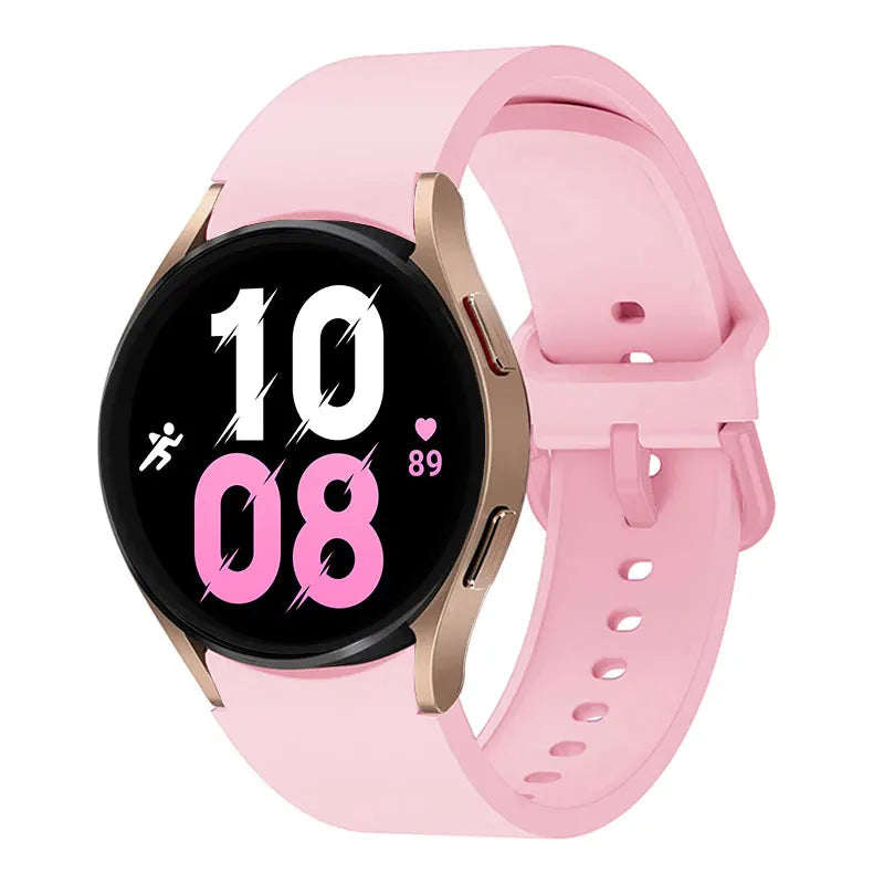 official Silicone Strap For Samsung Galaxy Watch 5 4 44mm 40mm/4Classic 46 42mm Wrist 20mm Bracelet Galaxy Watch 5 Pro 45mm Band