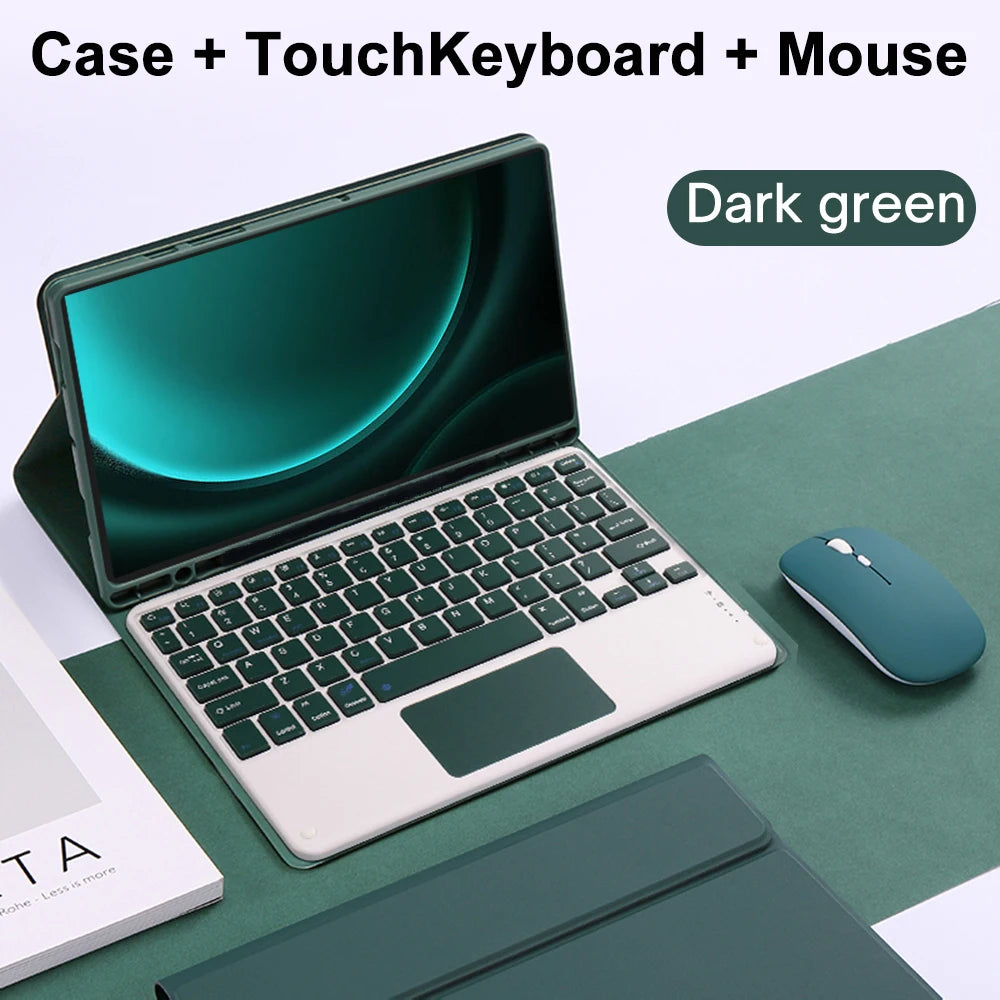 Case for Samsung Galaxy Tab S9 FE 10.9inch Detachable Bluetooth Keyboard Case For Samsung Tab S9 FE 10.9inch SM-X510/X516B