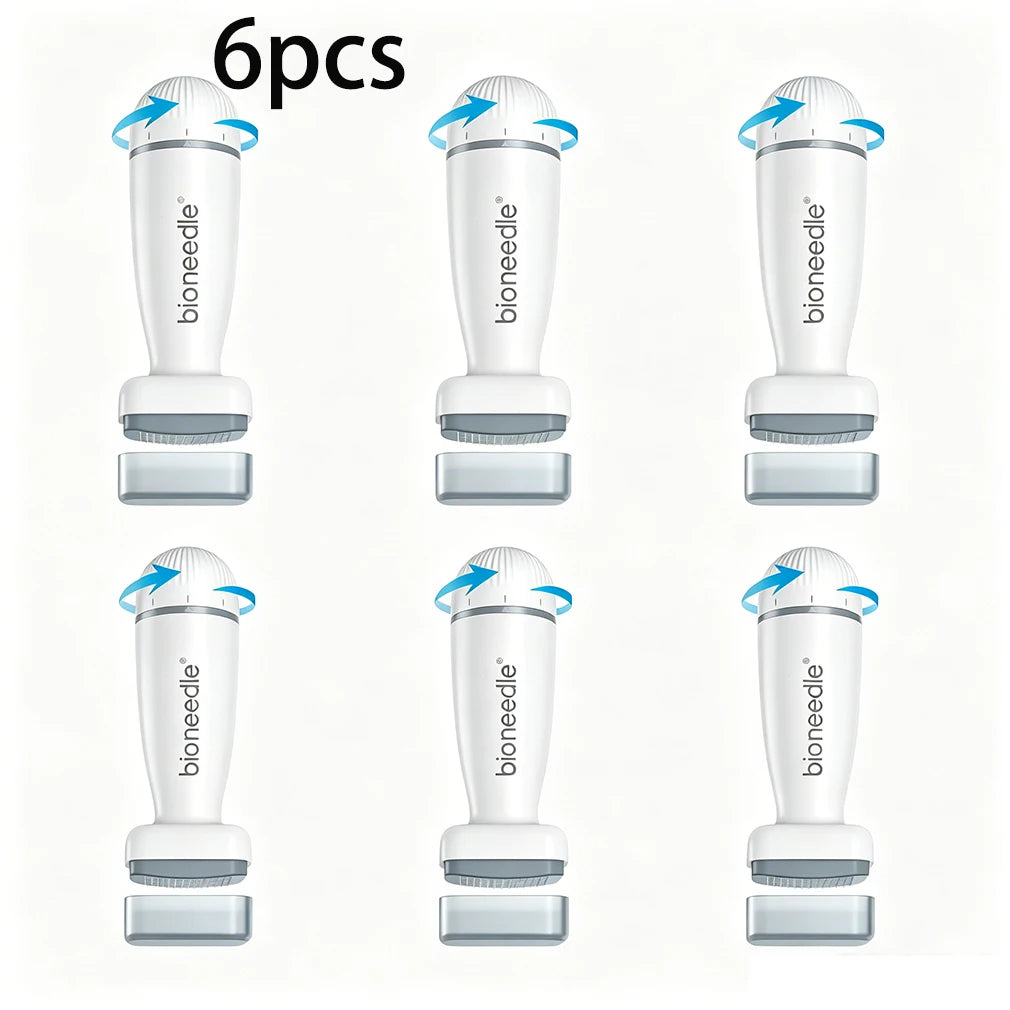 1/2/4/6pcs Bio Derma Stamp 0.2mm 120pin Adjust Needle Derma Microneedle Pen for Beard Hair Microneedling Dermastamp Skin Care
