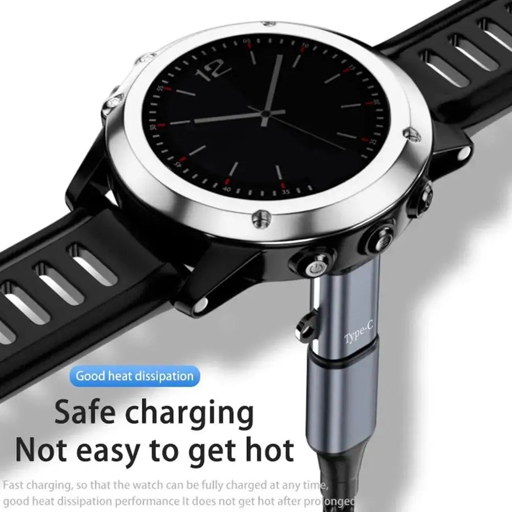 Type C Charger Adapter For Garmin Fenix 7 7X 5S 6 6X 6S PRO Smart Watch Chargering Converter Accessories