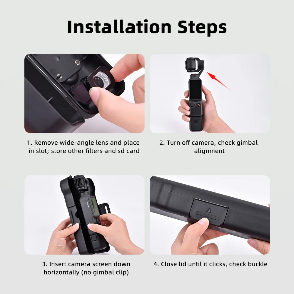 Pocket 4 Storage Case Protective Cover Hard Case for DJI OSMO Pocket 4 Accessories Anti‑scratch Portable Box
