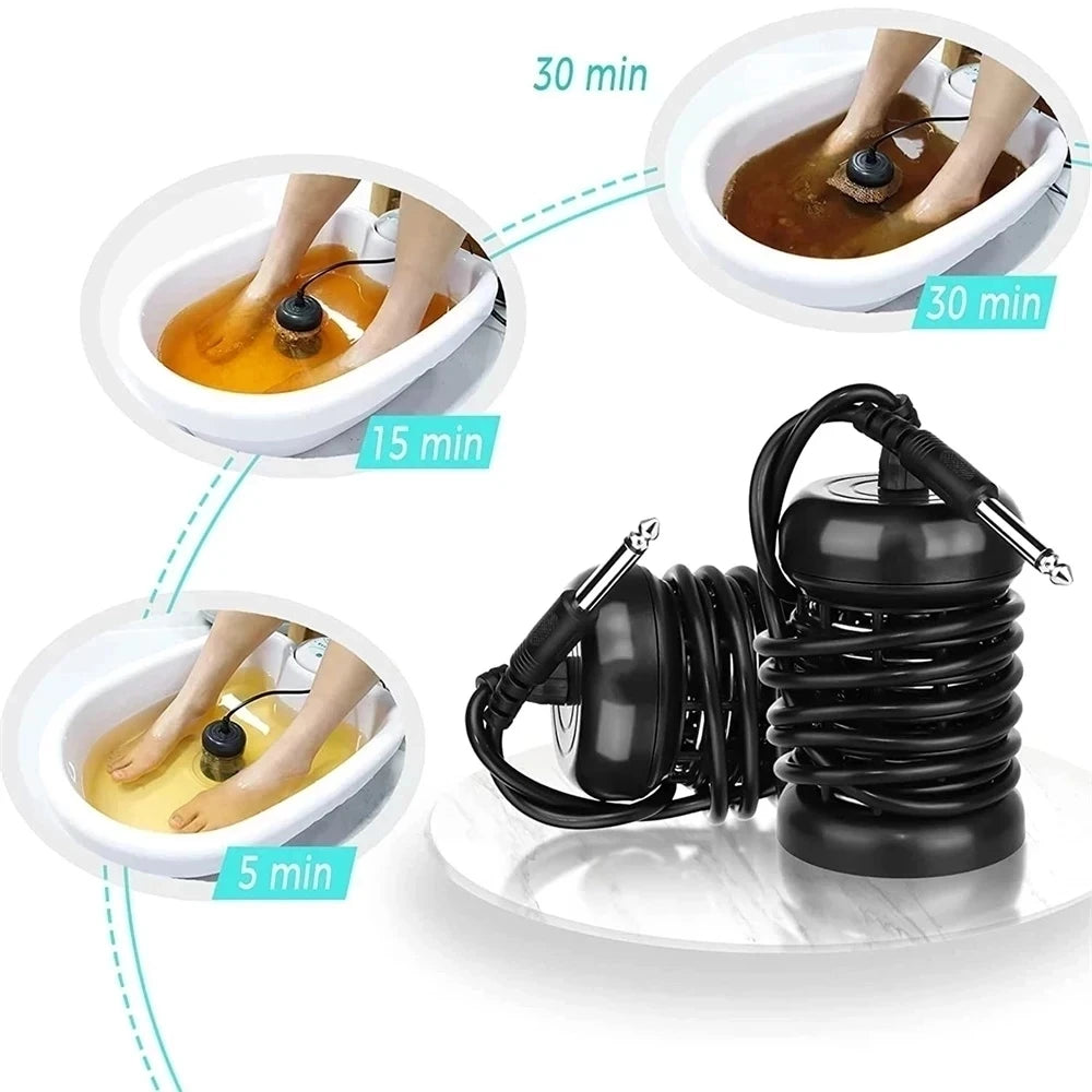 4/1PCS Mini Ionic Detox Arrays Foot Bath Massage Detox Machine Footed Cleanse Ionic Aqua Cell Spa Machine Foot Relief Relaxation