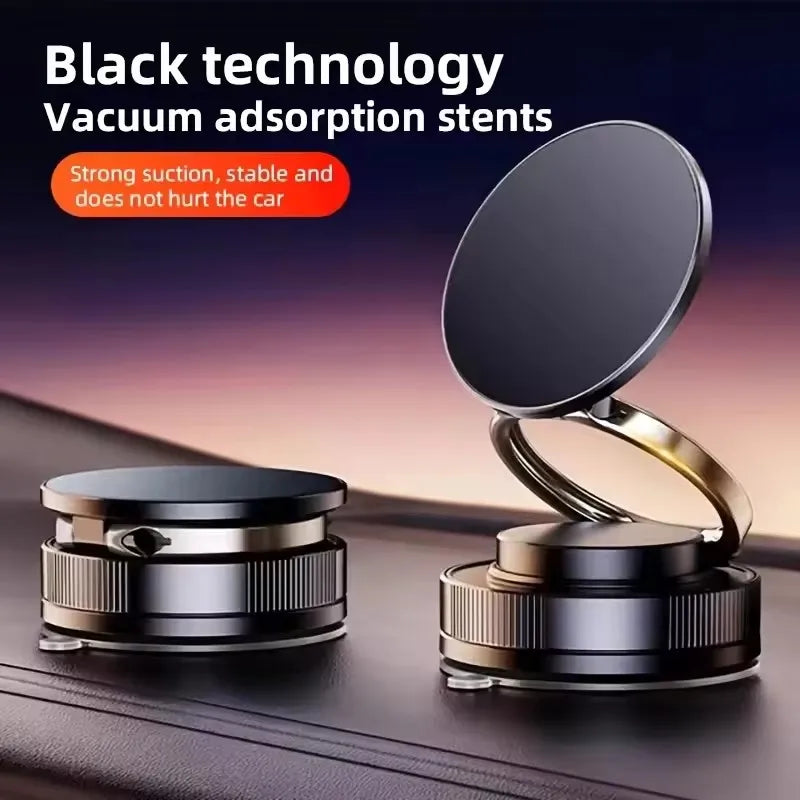 360° Rotating Magnetic Car Phone Holder-Super Strong Vacuum Suction Cup,Magnetic Mount,Universal Phone Stand for All Smartphones