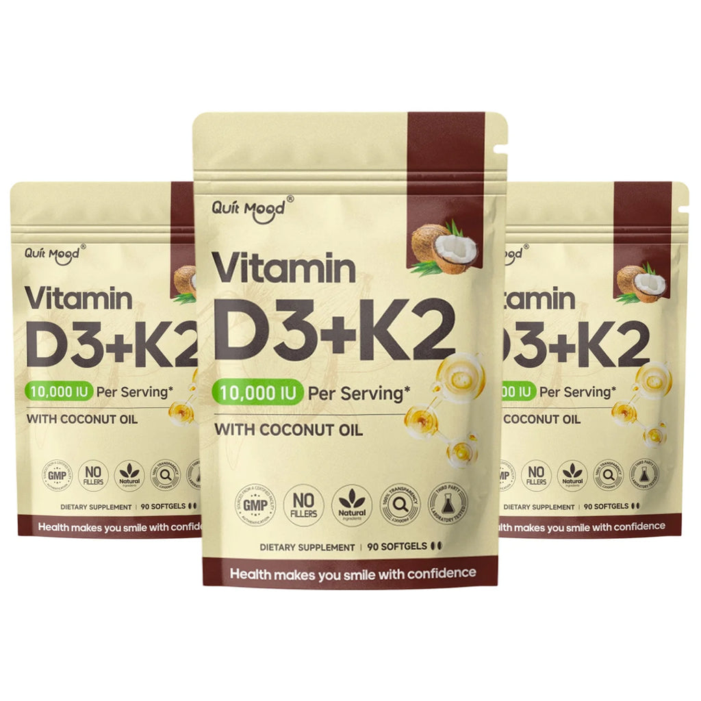 Vitamin D3K2, Assists Calcium Absorption, Trace Ingredient Vitamin Supplement Soft Capsule