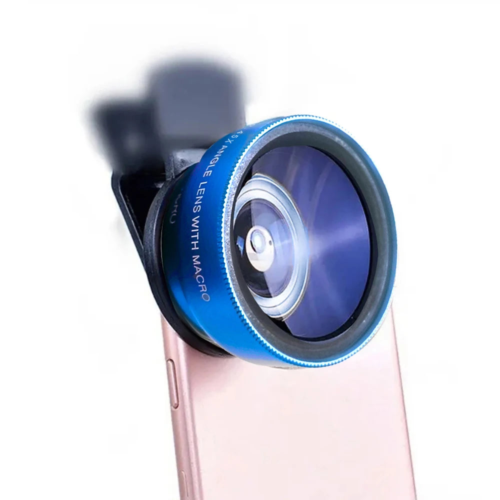 Experience 2 in 1 Phone Camera Lens Kit 0.45x Wide Angle 12.5x Macro Lens HD Camera Lenes for iPhone iOS Android Smartphones