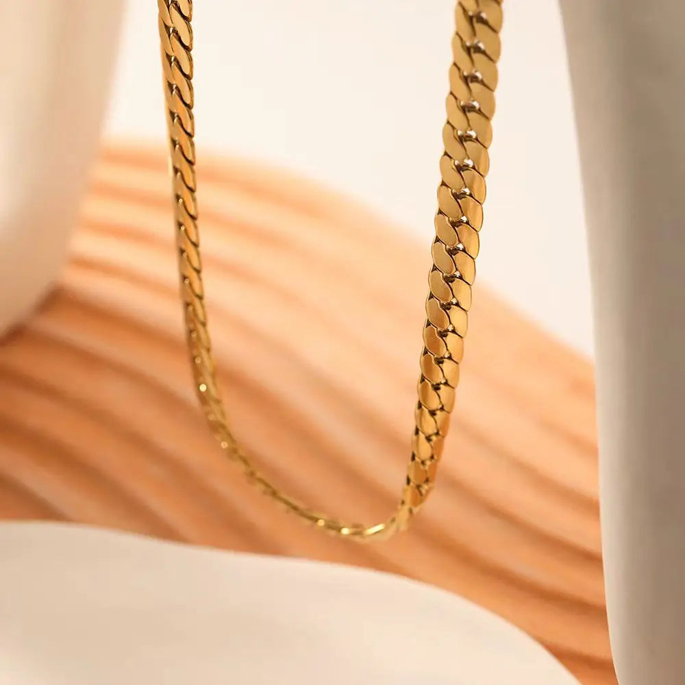 Hot 20-60CM 925 Sterling Silver 18K Gold Color 5MM Chain Luxury Design Necklace for Woman Men Wedding Engagement Jewelry