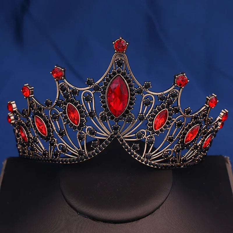 Bridal Crown Baroque Vintage Princess Queen Headwear Crystal Tiara For Women Wedding Crown Hair Dress Accessories Jewelry