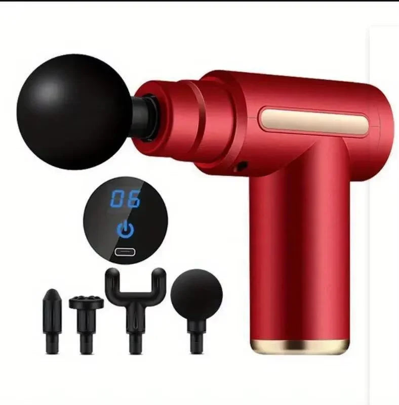 Deep Muscle Massage Gun Portable, Fascia Vibration Gun for Body Neck Back Relaxation, Fitness Slimming Tool