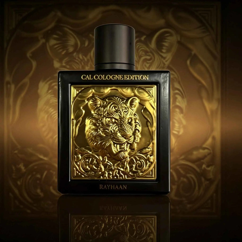 Rayhaan perfume for men in the Year of the Tiger. The black gold relief bottle shows the king's aura. The spicy wood tone is wrapped with steady musk, lasting, easy to shape the domineering and mature male charm
