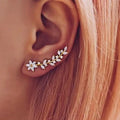 Flower Ear Climber Earrings – Design Options