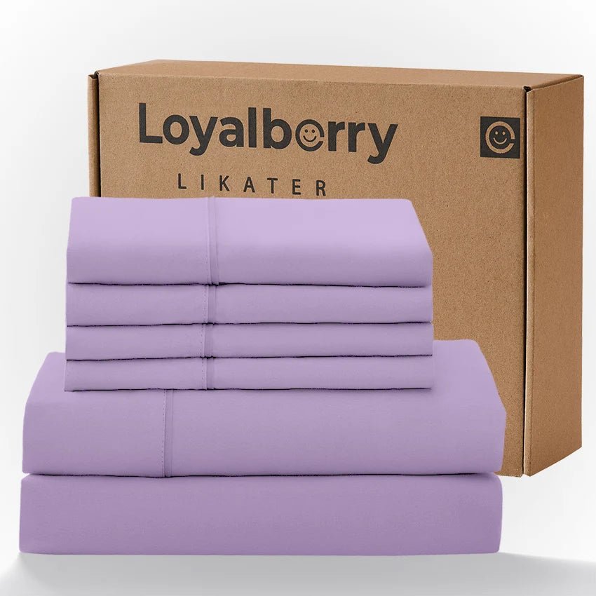Cool & Soft Queen Size 4-Piece Bedding Set, Double-Sided Brushed Fabric, Easy Care Deep Pocket Fitted Sheet Fits Mattresses Up to 18 Inches, for Bedroom & Hotel Use, Local Warehouse Shipment, Ideal Holiday Gift