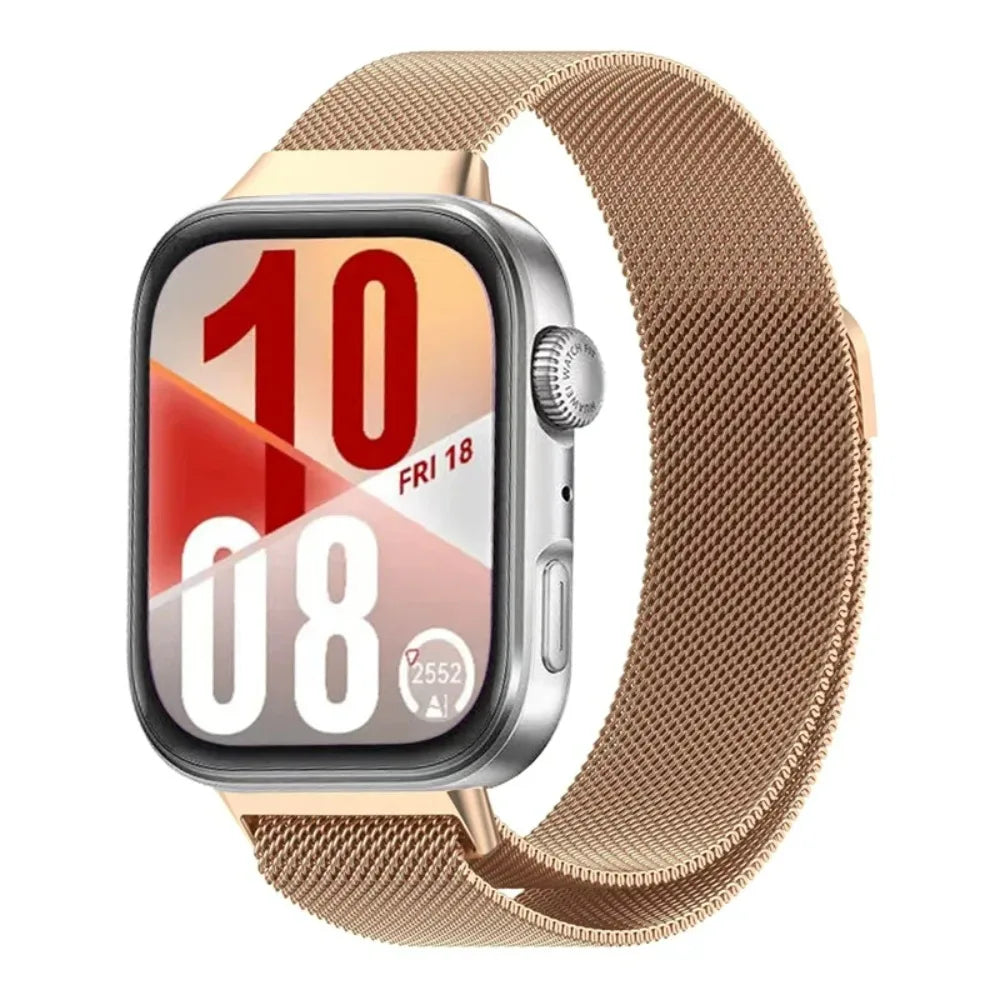 Magnetic Milanese Strap for Huawei Watch Fit 3/4/5 Stainless steel Breathable Wristband for Huawei Watch Fit 4 Pro/5/5 Pro Strap