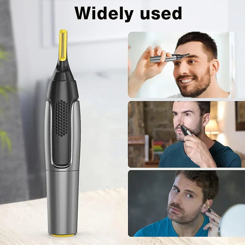 Electric Nose Hair Trimmer Waterproof Easy To Operate Ear Trimmer Safe Face Care Rechargeable Nose Hair Trimmer For Men