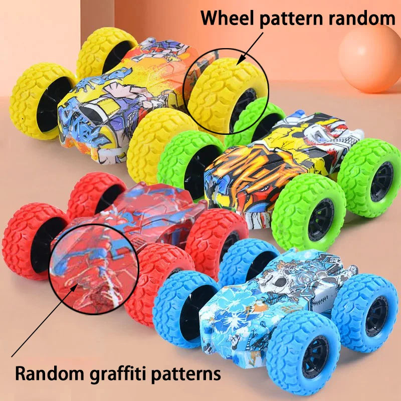 Children's Toy Car Fun Double-Sided Car Inertial Safety Anti-Collision Anti-Fall Kids Model Sliding Off-Road Vehicle