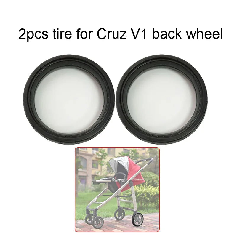 Buggy Wheel Tire For Uppababy Cruz V1 Pushchair Front Or Rear Wheel Tyre Cover Baby Stroller Replace Accessories