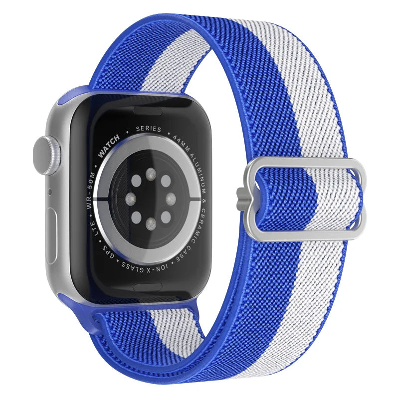 Scrunchie Strap for Apple watch Ultra 49mm band 45mm 44/46mm 41mm Adjustable Nylon Loop bracelet iWatch serie se 6 7 8 9 10 11