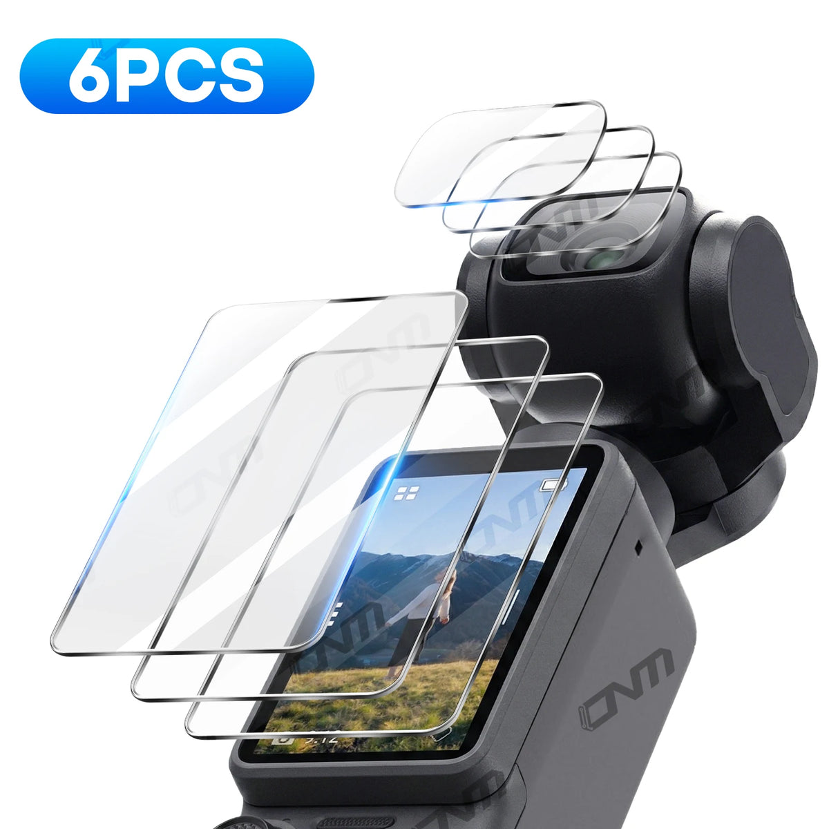 9H Tempered Glass For DJI Osmo Pocket 4 3, Ultra-Clear Glass Camera Lens Screen Protector Film For DJI Pocket4 Accessories