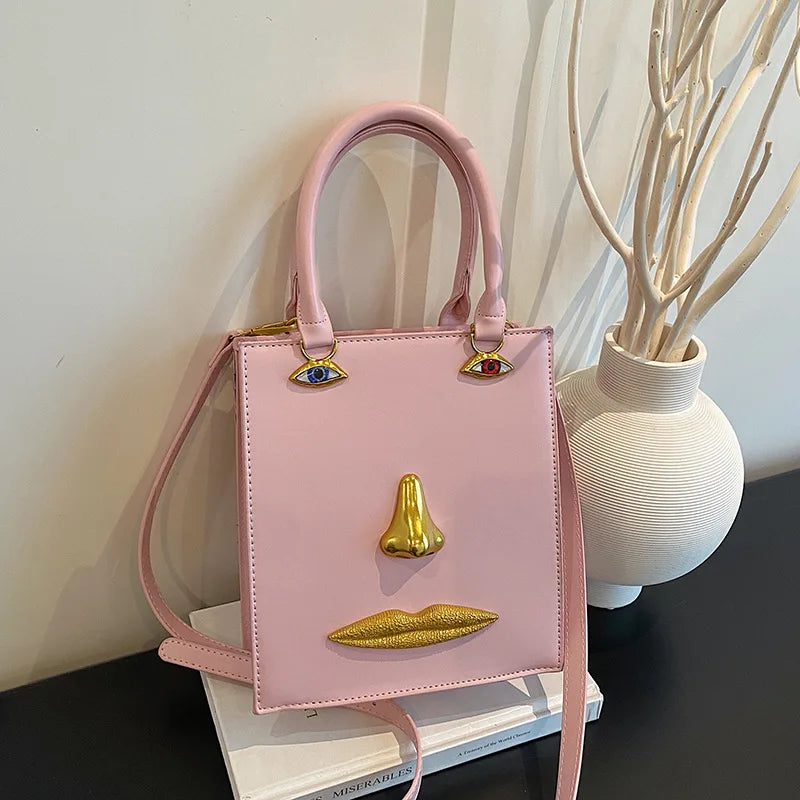 Jewelry Eyes Face Bags for Women Handbags Harajuku Box Shoulder Bag Funny Purses for Women Party Evening Bag NEW Crossbody Bags
