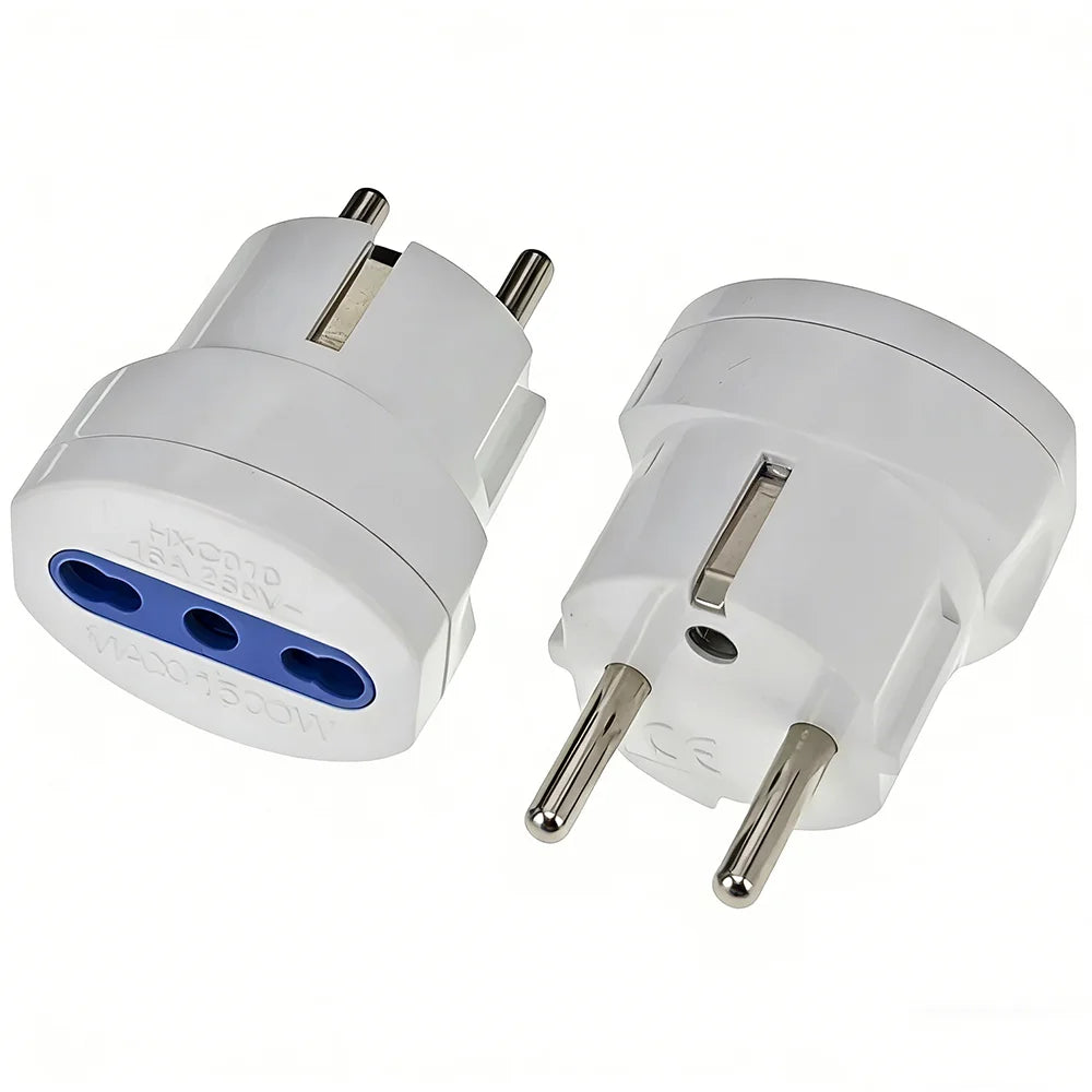 Germany France to Italy Travel Adapter 10A/16A  250V Power Plug Converter for Italy  Chile Electrical Socket