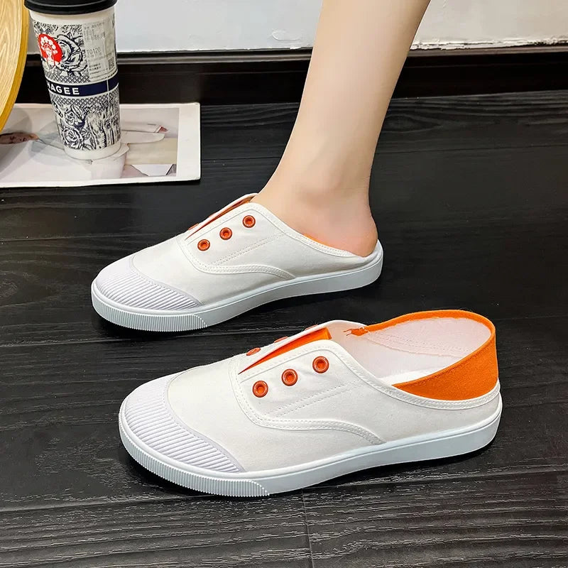 Cresfimix women classic height increased white canvas shoes lady casual spring street slip on shoes zapatos cool shoes a2193