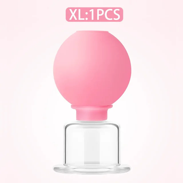 1/4PCS Rubber Massage Body Cups Vacuum Face Cupping Massage Cupping Facial Skin Lifting Body Anti Cellulite
