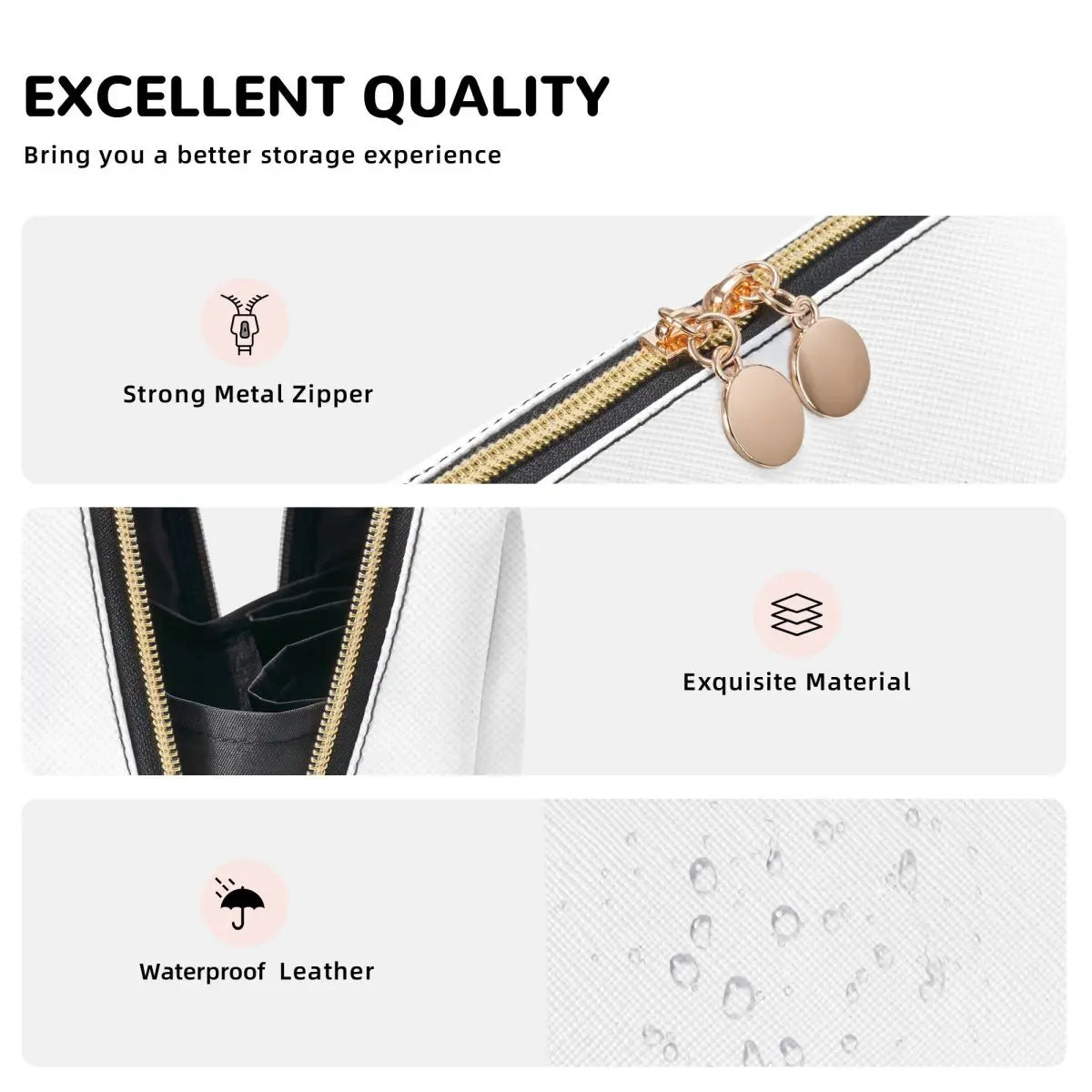 J-Juicy-C-Couture Makeup Bag Zipper Pouch Travel Cosmetic Bags Large Leather Portable Cosmetic Bag for Women