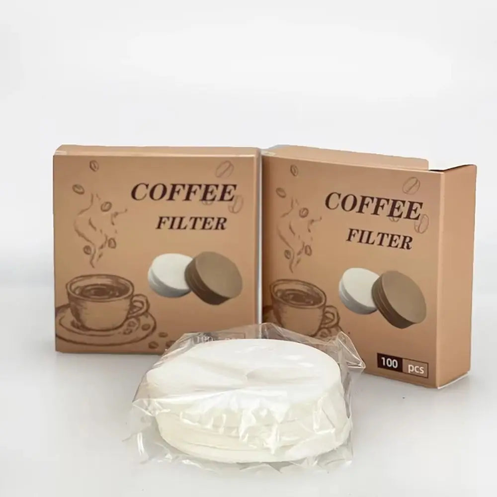 100Pcs 51/53/58mm Coffee Filter Paper Round Universal Water Filter Papers Disposable Espresso Portafilter Accessories
