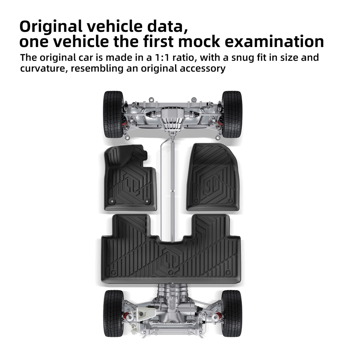 LUCKEASY for Leapmotor C10 2024-2026 Car Floor Mats Protective Pad Car Interior Accessories Waterproof Cargo Liner Trunk Mat