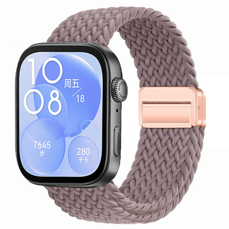 Magnetic Buckle Strap for Huawei Watch Fit 3/4/4 Pro Nylon Loop Bracelet Correa for Huawei Watch Fit 5/Fit 5 Pro Smart Wristband