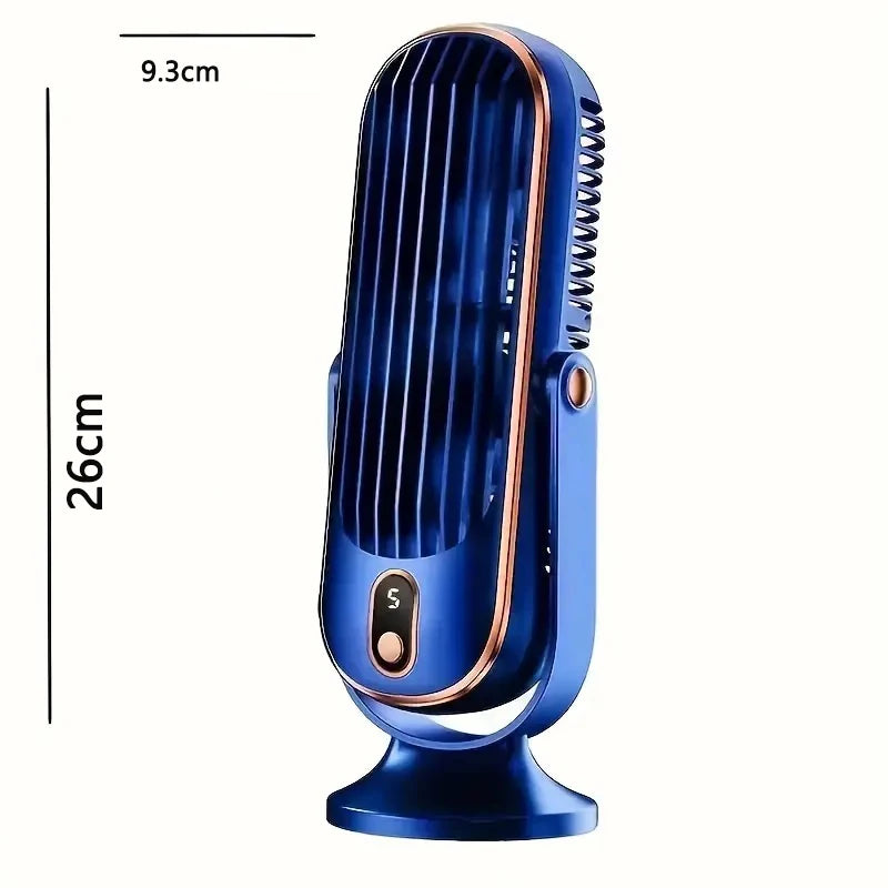 1 Portable Air Conditioning Fan, Large Battery Dual Motor Household Small Air Cooler, 5-speed 720 ° Surround Air Cooling Fan