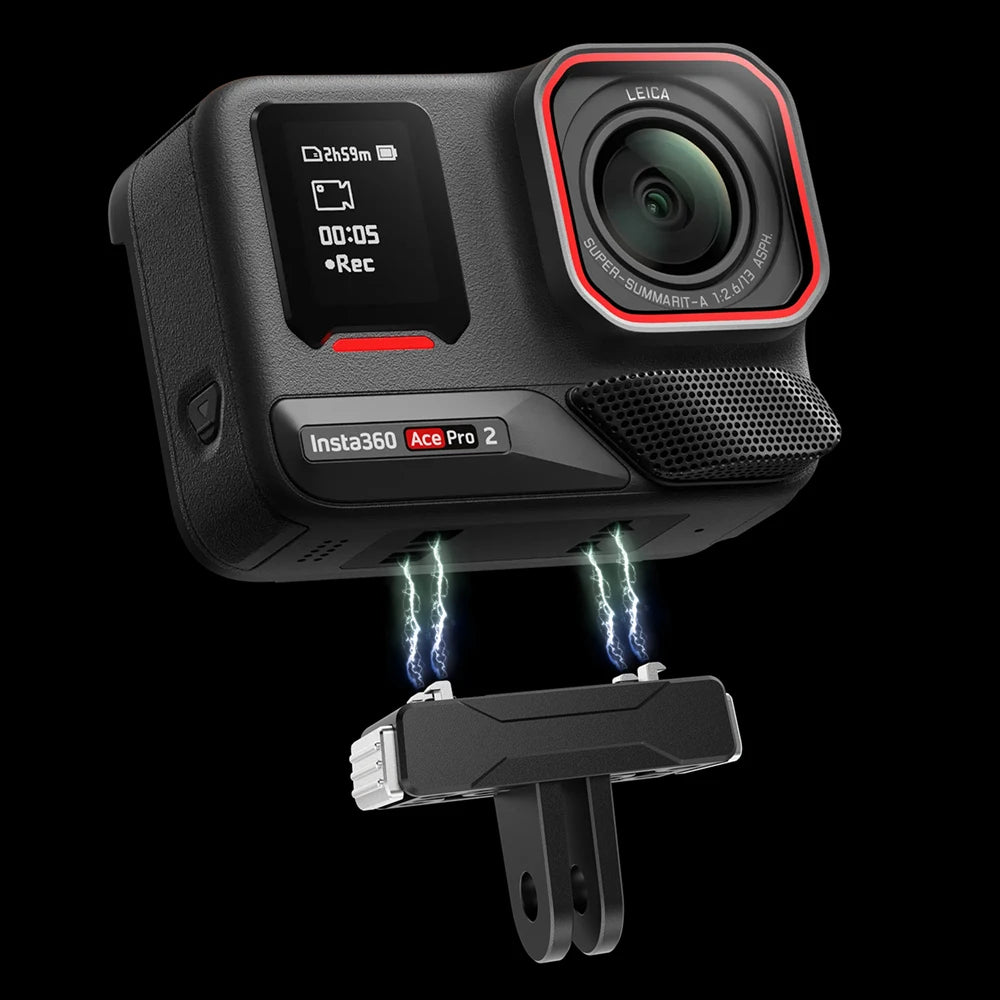 ORBMART Quick Release Mount for Insta360 X5, Aluminum Magnetic Adapter Base for Insta 360 Ace Pro 1 2 Accessories