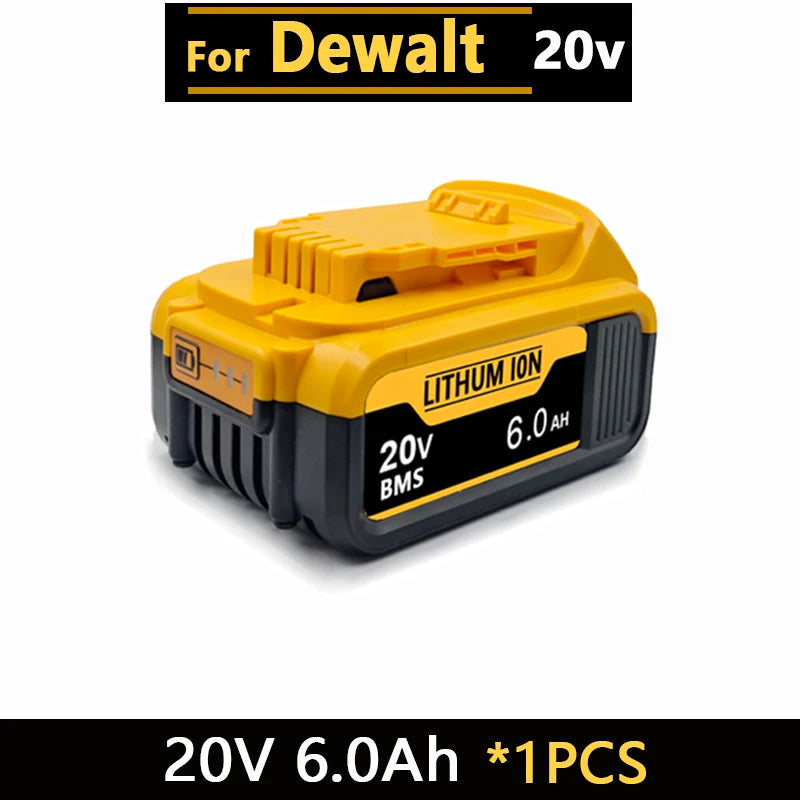 New High-Power for DEWALT 20V/60V Battery DCB200 DCB205 DCB206 * Power Tool 18V Battery 3AH 8AH 12AH 18AH Batteries DCD805