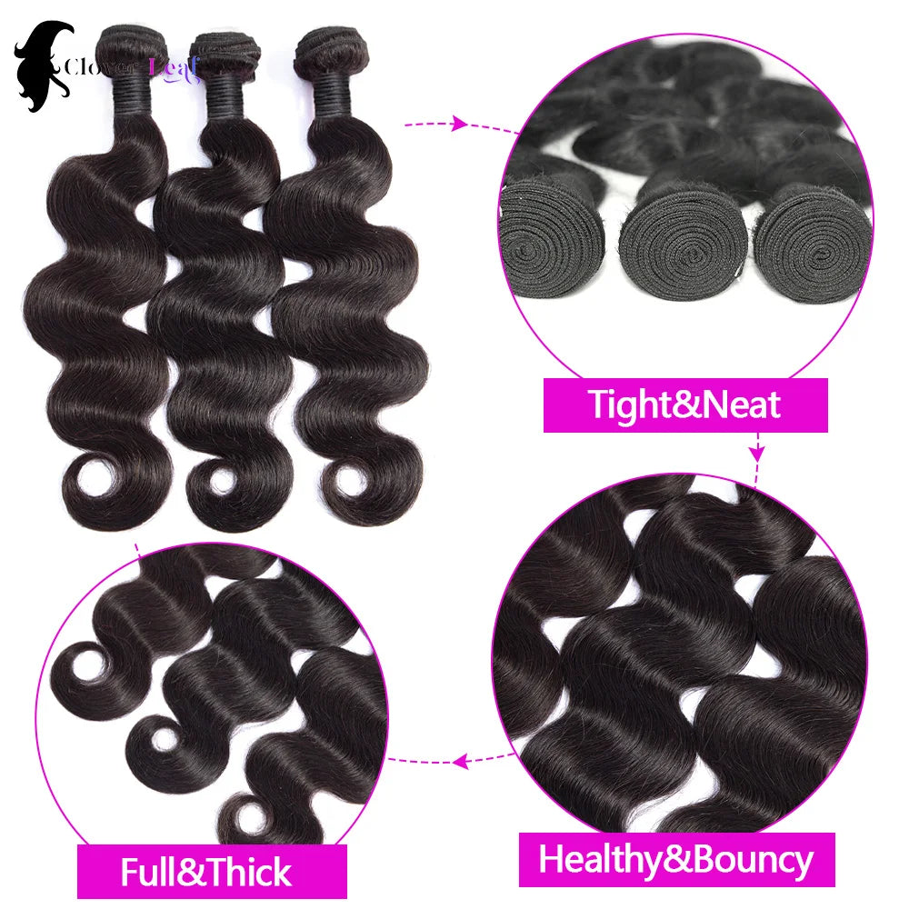 12A 24inch Body Wave Human Hair Bundles 100% Brazilian Raw Hair Bundles for Women  1/3/4  Thick Bundles 3 Days Delivery 10-32Inch Bundles 100% Human Hair Extensions Soft Smooth Bundles Deals No Tangle Shedding Unprocessed Vir