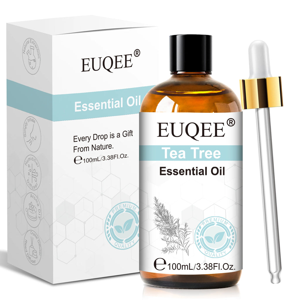 EUQEE 100ml Aroma Essential Oil For Diffuser Aromatherapy-Vanilla Lavender Eucalyptus Sandalwood Citronella Rose Essential Oils