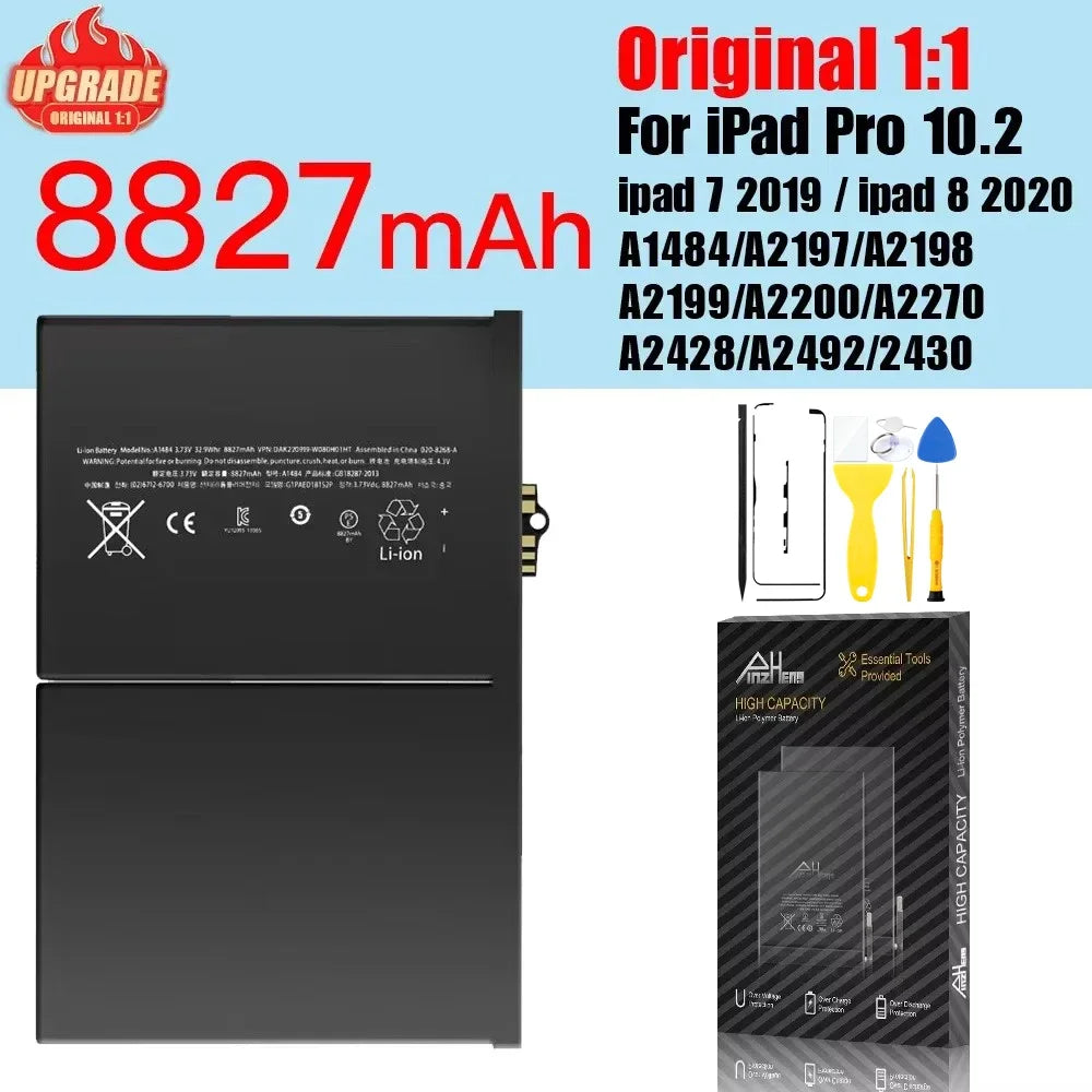 PINZHENG Tablet Battery For iPad 5 6 Air A1484 For iPad Air2 A1474 A1475 A1893 10.2 Mini 2 3 4 5 Pro 9.7 10.5 11 12.9 Battery