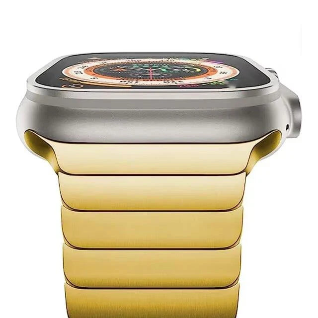 Luxury Stainless Steel Strap For Apple Watch Series 10 9 46mm 45mm 41mm 42 44 40mm Link Bracelet Iwatch Ultra 2 49mm Metal Band