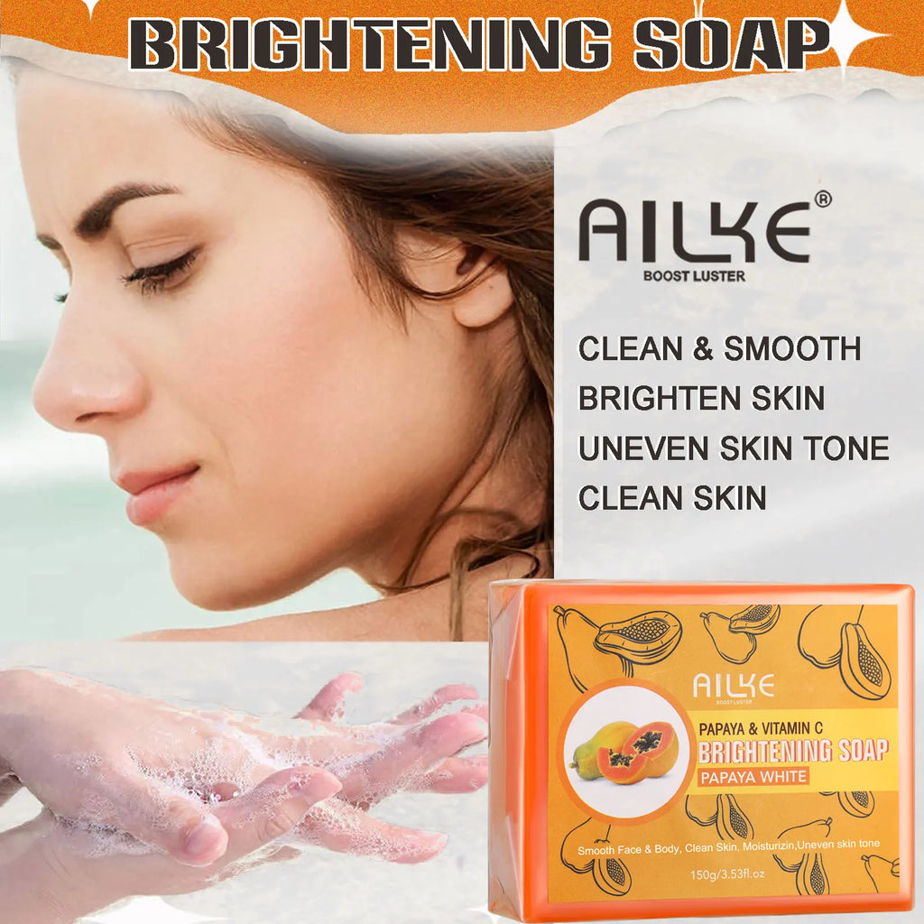 AILKE Glutathione 5-in-1 Women Skin Care Kit, With Body Lotion, Serum, Dark Spot Removal Cream, Body Cream, Brightening Soap