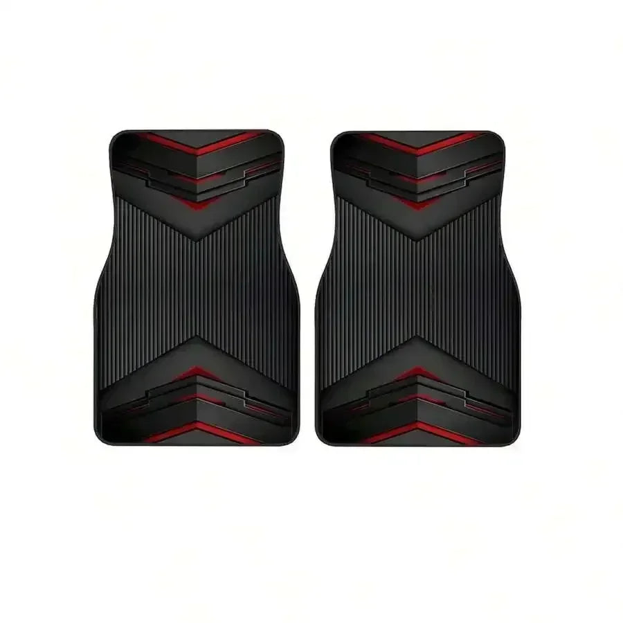 4PCS Universal Car Floor Mats - Durable Polyester Anti-Slip Mat for Sedan SUV Truck