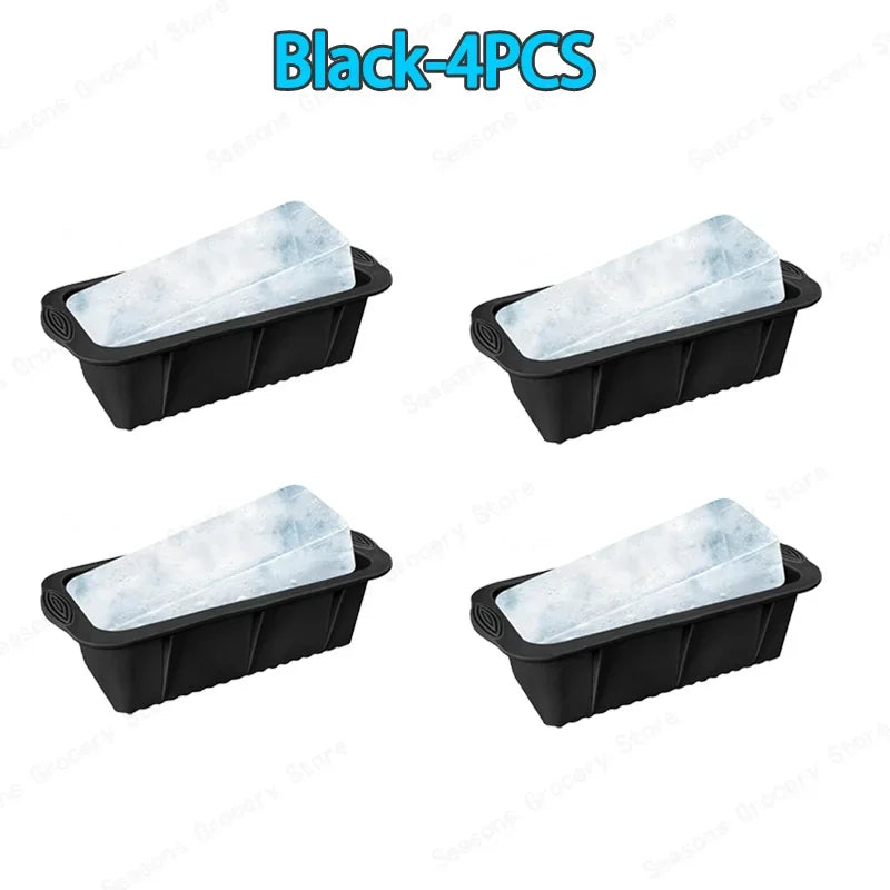 1-10PCS Extra Large Silicone Ice Cube Molds Cold Bath Ice Bucket Making Ice Cubes Cake Baking Molds New Ice Compartment Molds