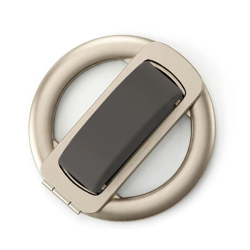 Silicone Magnetic Folding Phone Finger Grip 360° Rotating Universal Phone Ring Holder for MagSafe iPhone 17 Xiaomi Cell Phone