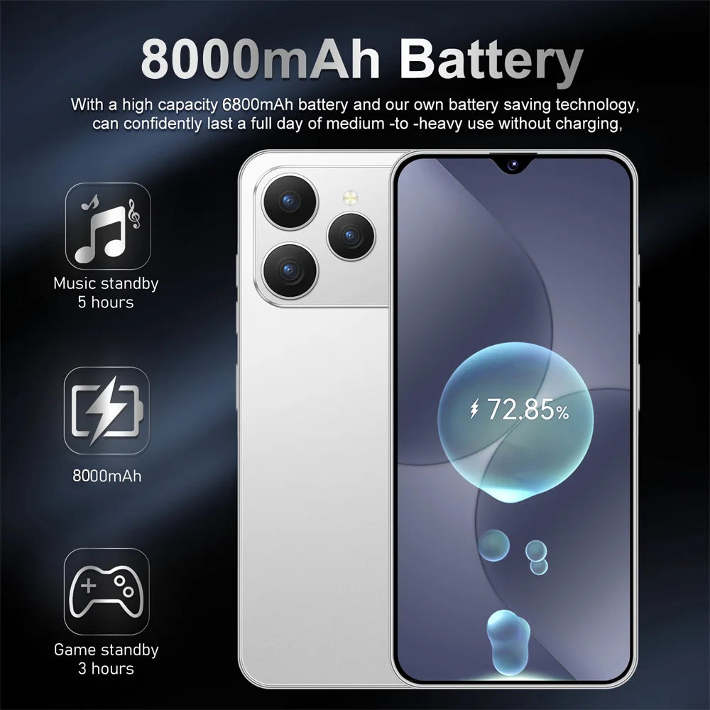 2026 NEW For i17 Pro Max Smartphone Original 7.0HD Cellphones 5G Dual Card Mobile Phones 8000mAh Android 15 Unlocked Cell Phone