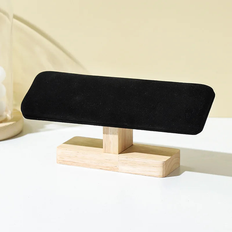 1Pc Wooden Watches Display Stands Base Watch Necklace Bracelet Organizer Rack Bangle Scrunchie Headband Showcase Stands