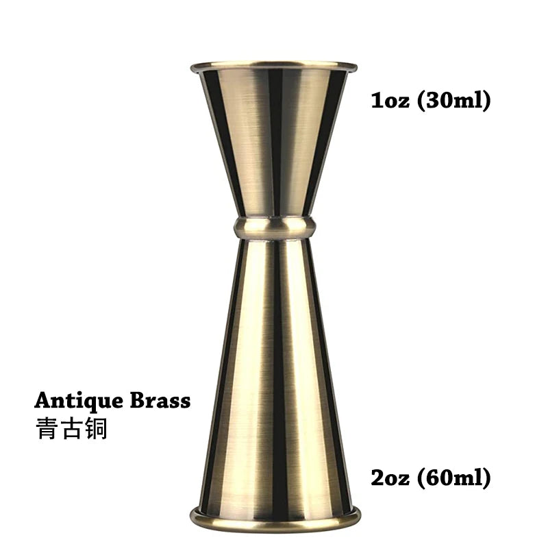 Double Jigger for Bartending, Cocktail Jigger 2 oz 1 oz | Cocktail Measuring Cup Japanese Jigger Shot Measure Jiggers