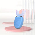 Portable U-shaped electronic silicone toothbrush