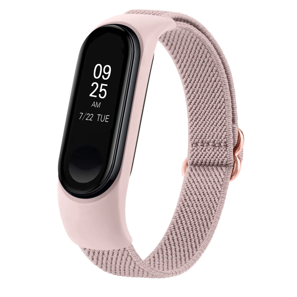 Elastic Nylon Strap For Xiaomi Mi Band 6 5 4 3 Band Adjustable Wristband Watchband For Xiaomi Mi Band 7 4 5 6 Strap Replacement