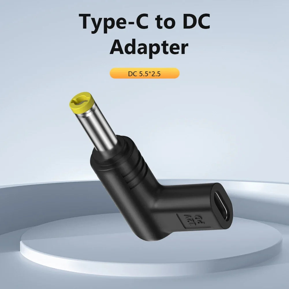 12V Power Connector Multifunctional Type C To DC Jack Plug Charging Adapter USB Type C Female To DC Male for Surveillance Camera