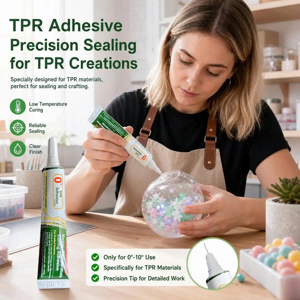 TPR Glue for Squishies Toys Room Temperature Curing Adhesive for Invisibles Toy Repairs Flexible Waterproof DIY Handcraft Studio