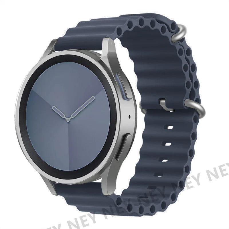 Ocean watch band For Samsung Galaxy Watch7 6 4-classic/5-Pro/active 2/Gear Silicone 22mm 20mm Bracelet Huawei GT 2 3 pro strap