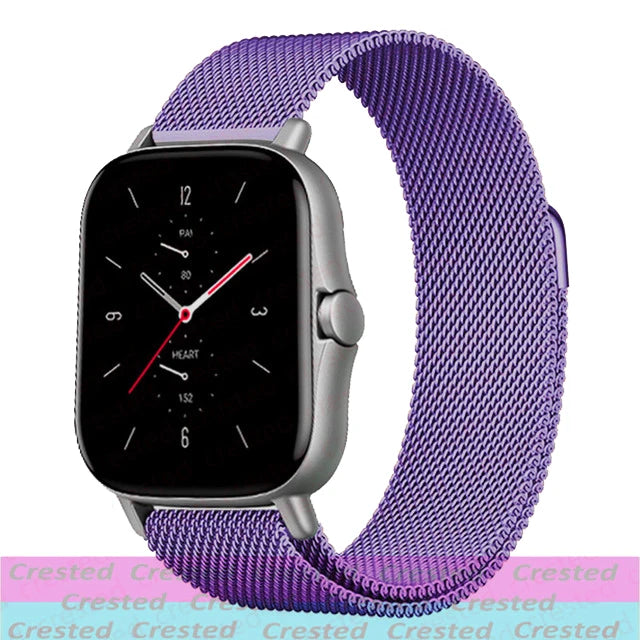 20mm/22mm Milanese band For Amazfit GTS/4/2/3/GTS2 Mini/GTR 47mm/GTR2/4/3/Pro stratos Metal Watch Bracelet Amazfit bip 5 6 strap