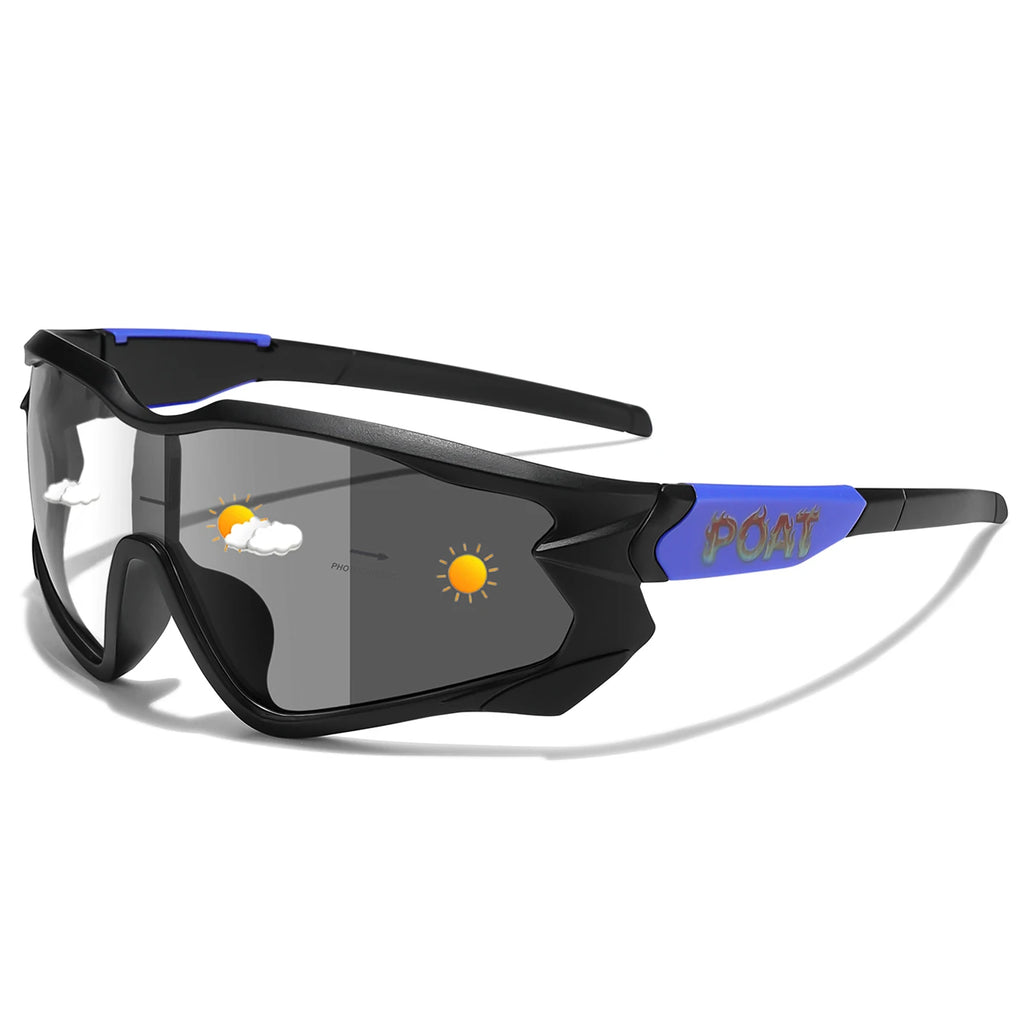 POAT Brand Men Women MTB Bike Bicycle Photochromic Eyewear Cycling Fishing Running Glasses New Style Sunglasses Sports